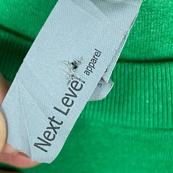 Next Level St. Patrick’s Day Clover Tee Toledo Size Small Green Short Sleeve Top - Picture 6 of 8